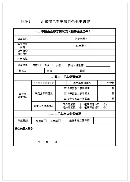 關于申報北京市二手車出口企業的通知@ahlsjy.cn 關于申報北京市二手車出口企業的通知@ahlsjy.cn