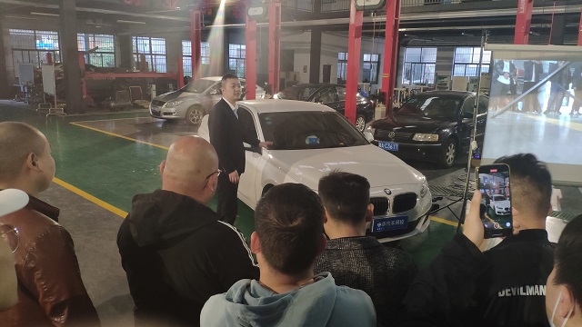 中華汽車網校第242期二手車評估師實訓第三天！水泡車鑒定教學@ahlsjy.cn
