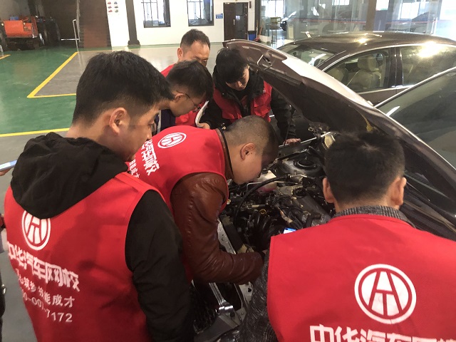 中華汽車網校第242期二手車評估師實訓第三天！水泡車鑒定教學@ahlsjy.cn