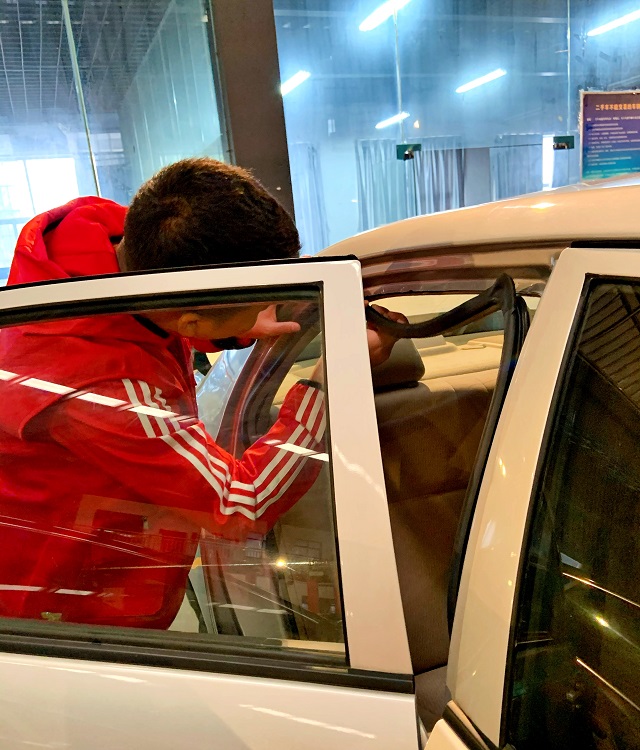 中華汽車網校第242期二手車評估師實訓第三天！水泡車鑒定教學@ahlsjy.cn